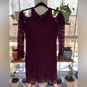 Slim Fit Maroon/ purple Formal dress